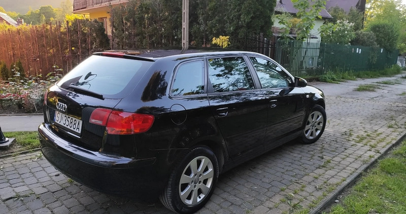 Audi A3 cena 22900 przebieg: 179833, rok produkcji 2007 z Myślenice małe 379